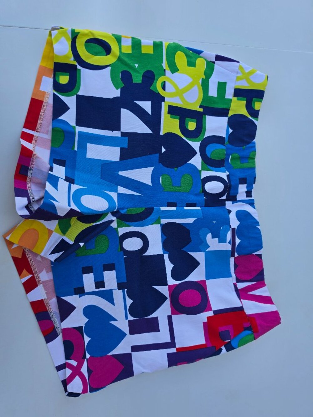 NY Collection NY & Company XXL Colorful Abstract Print Stretch Shorts